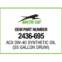 ACX 0W-40 Synthetic Oil (55 Gallon Drum)