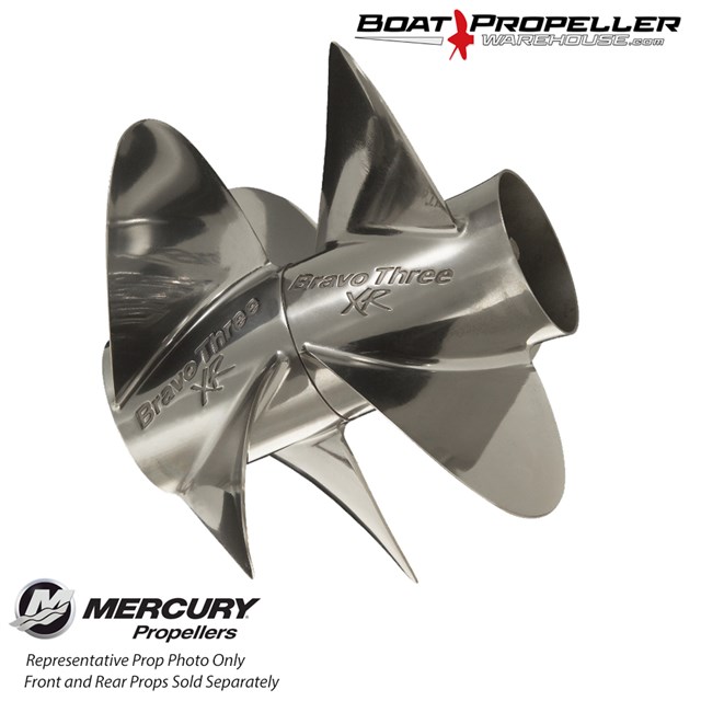 Bravo Three Xr Pro Finished 16 X 23 Mercury Boat Propeller Warehouse