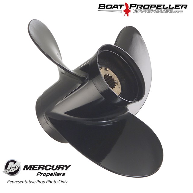 Qiclear Marine 10 3/8 x 13 OEM Upgrade Aluminum Outboard Propeller fit Mercury Engines 25-70HP Ref No.48-73136A45 RH Shipped from Canada without Import Tax 13 Spline Tooth