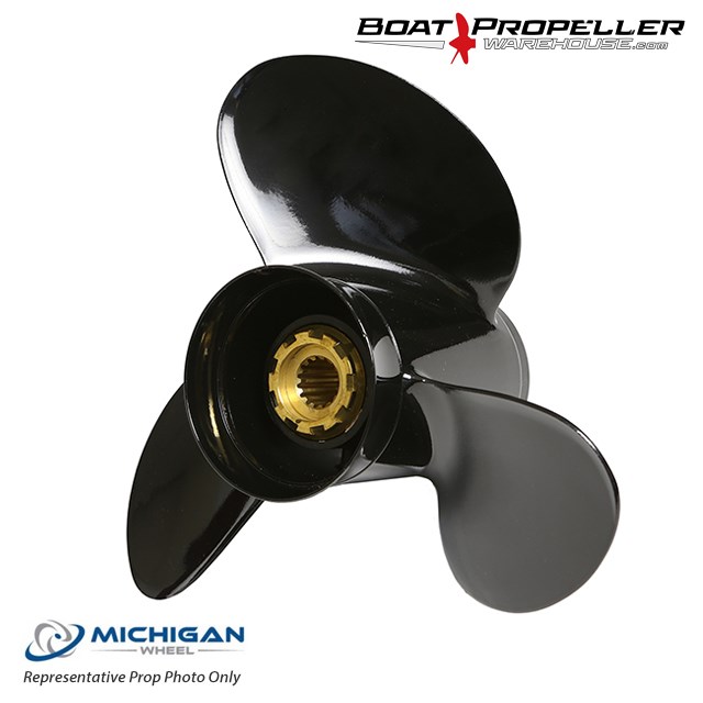Mariner 25-60 hp 2 & 4 stroke 13' pitch Outboard Propeller for Mercury 