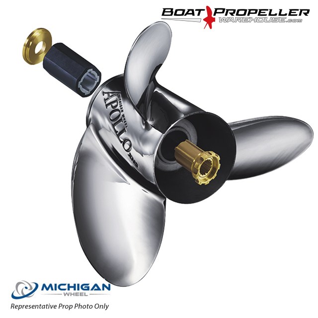 Michigan Wheel Propeller Ballistic XHS 933417 13 1/2  X 17 RH stainless prop