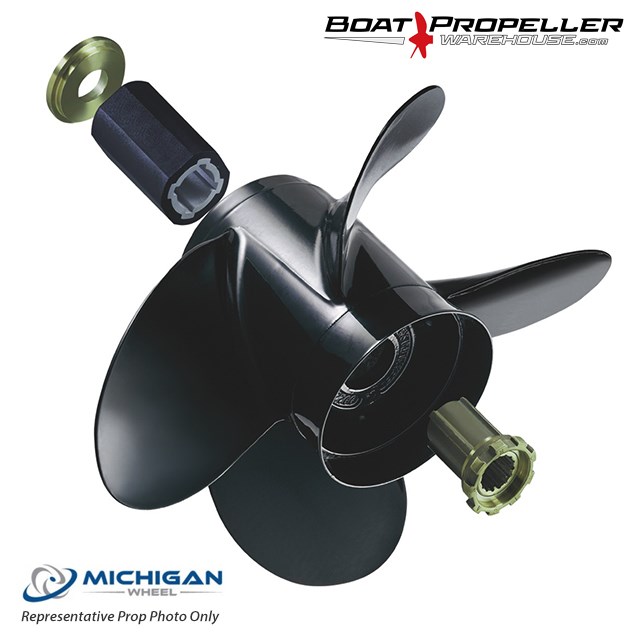 Vortex 4-Blade (15 X16") MICHIGAN WHEEL® RH Prop : Boat Propeller Warehouse