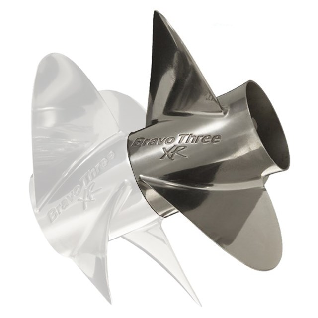 Bravo Three XR Pro Finished (14 3/4 x 25) MERCURY : Boat Propeller  Warehouse