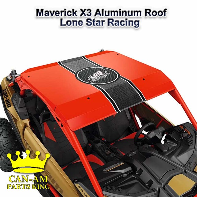 Maverick X3 Red Aluminum Roof-Lonestar Racing