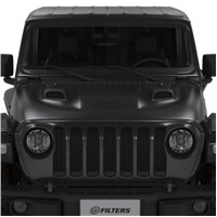 Jeep Air Hood Scoops for 18-20 Wrangler JL Rubicon 2.0L, 3.6L, 2020 Jeep Gladiator 3.6L Scoops