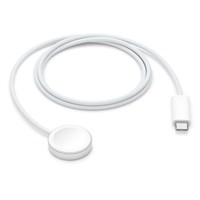 Apple - Apple Watch Magnetic Fast Charger to USB-C Cable 3ft White