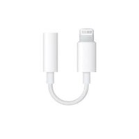 Apple® AM/A Lightning-to-3.5mm headphone Jack Adapter - White