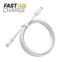 Otterbox - Charge/Sync Lighting to USB-C Fast Charge Cable 6ft White