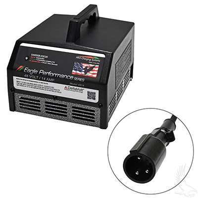 Battery Charger, Eagle Performance Series, 48 Volt 14 Amp Output Club ...