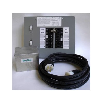 30 Amp, 10-circuit, Indoor w/25‘ Cord And Box Transfer Kit