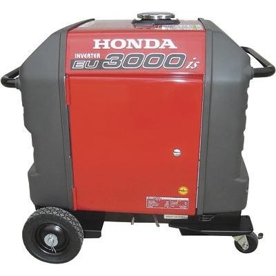Honda generator EU3000is 4-wheel kit w/locking front swivel casters and 6” rear wheels