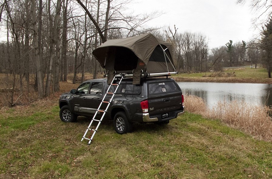A.R.E. CX HD commercial camper shell on toyota tacoma