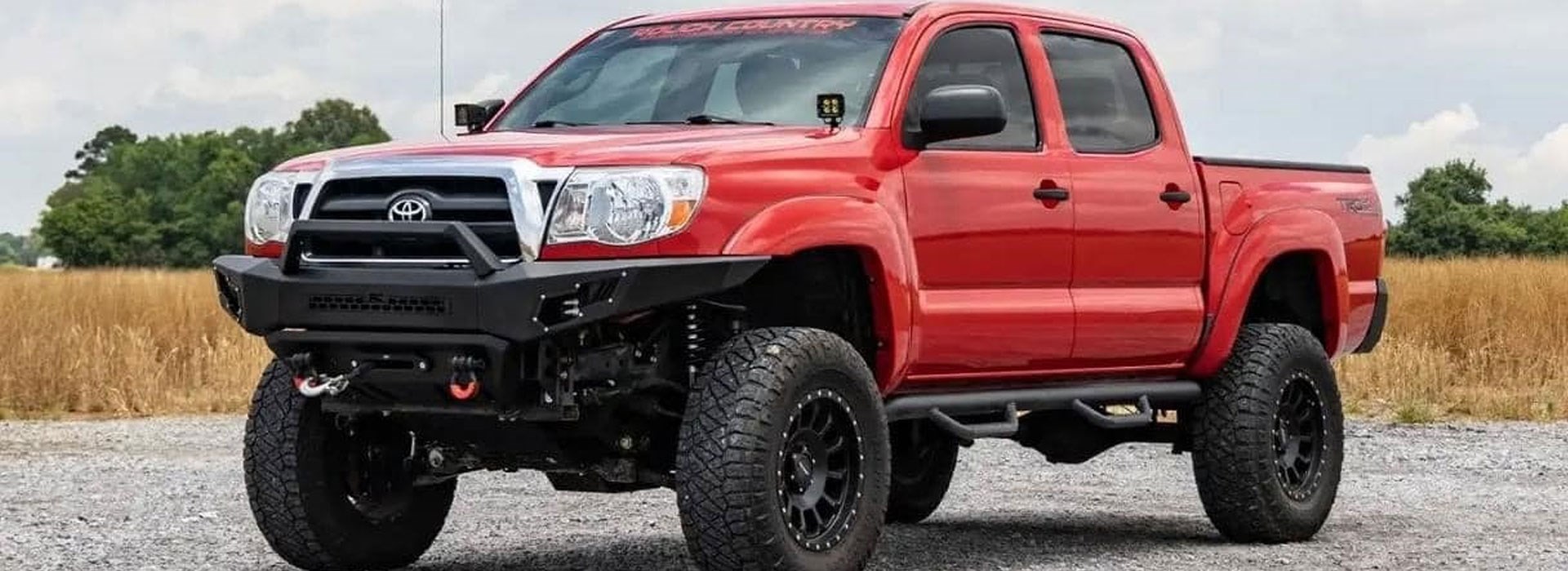 Red RC Toyota Tacoma