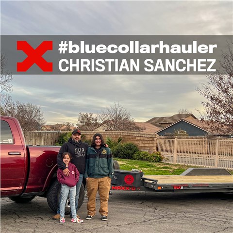 <span>BLUE COLLAR HAULER</span> CHRISTIAN SANCHEZ WITH TRIPLE C TRAILER RENTALS, LLC