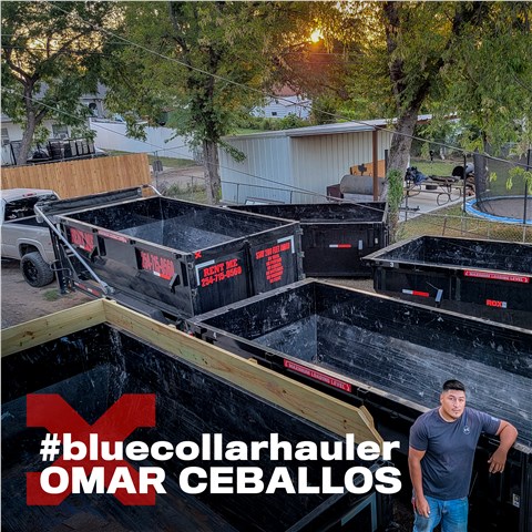  <span>BLUE COLLAR HAULER</span> OMAR CEBALLOS OF CEBALLOS DUMPSTERS & JUNK HAUL