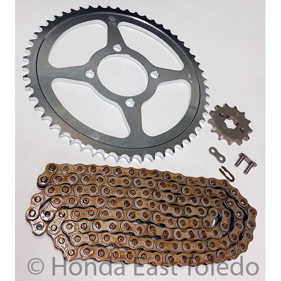 Caltric compatible with Drive Chain and Sprockets Kit Yamaha TT-R125 TTR125E 2002 2003 2004 2005-2010 