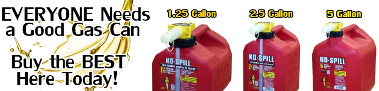 No Spill Gas Cans