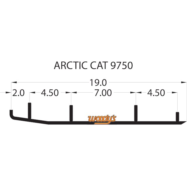Top Stock Hard Weld Runners Arctic Cat Z 1995-1999