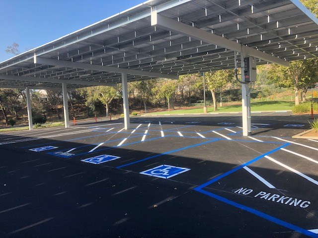 Parking Under Solar Panels