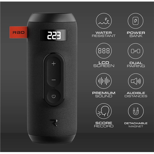Rad Sound+ Golfing GPS Bluetooth Speaker, Pin Distance, and Score Keeper