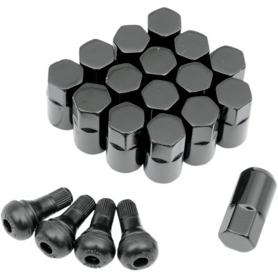 MOOSE UTILITY DIVISION  Lug Nut - 12MMX1.25 - Black - 16 Pack