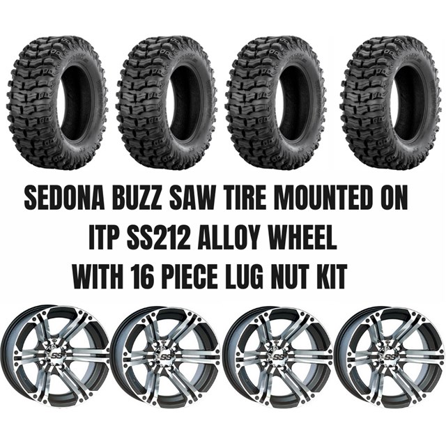 ITP SS212 Wheel / Sedona Buzz Saw A/T Tire