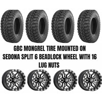 Sedona Split 6 Beadlock Wheel / GBC Mongrel Tire Kit