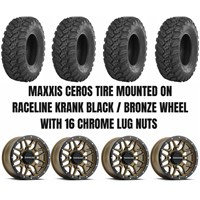 Raceline Krank Black/Bronze Wheel / Maxxis Ceros Tire Kit