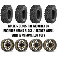 Raceline Krank Black/Bronze Wheel / Maxxis Ceros Tire Kit