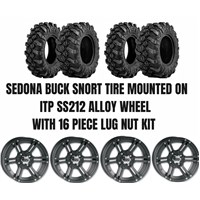 ITP SS212 Alloy Wheel / Sedona Buck Snort Tire Kit