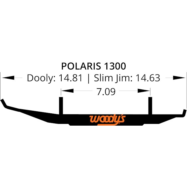 Slim Jim® Dooly™ Runners: Polaris Stock Skis : Woodys Traction