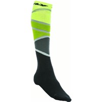 Fly Racing MX Pro Socks Thin Green/Black Green, Large - X-Large 
