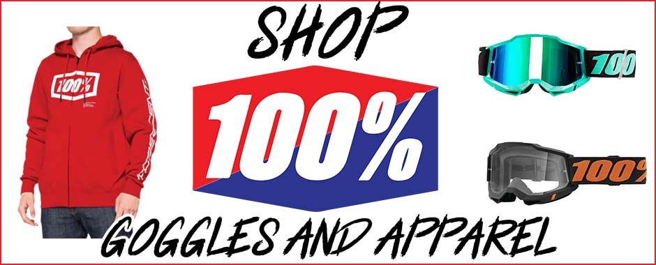 Shop 100% Goggles & Apparel